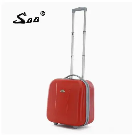 Women 16 inch carry on hand luggage suitcase airplane under seat Travel trolley Suitcase with wheels Cabin Rolling Luggage Bag