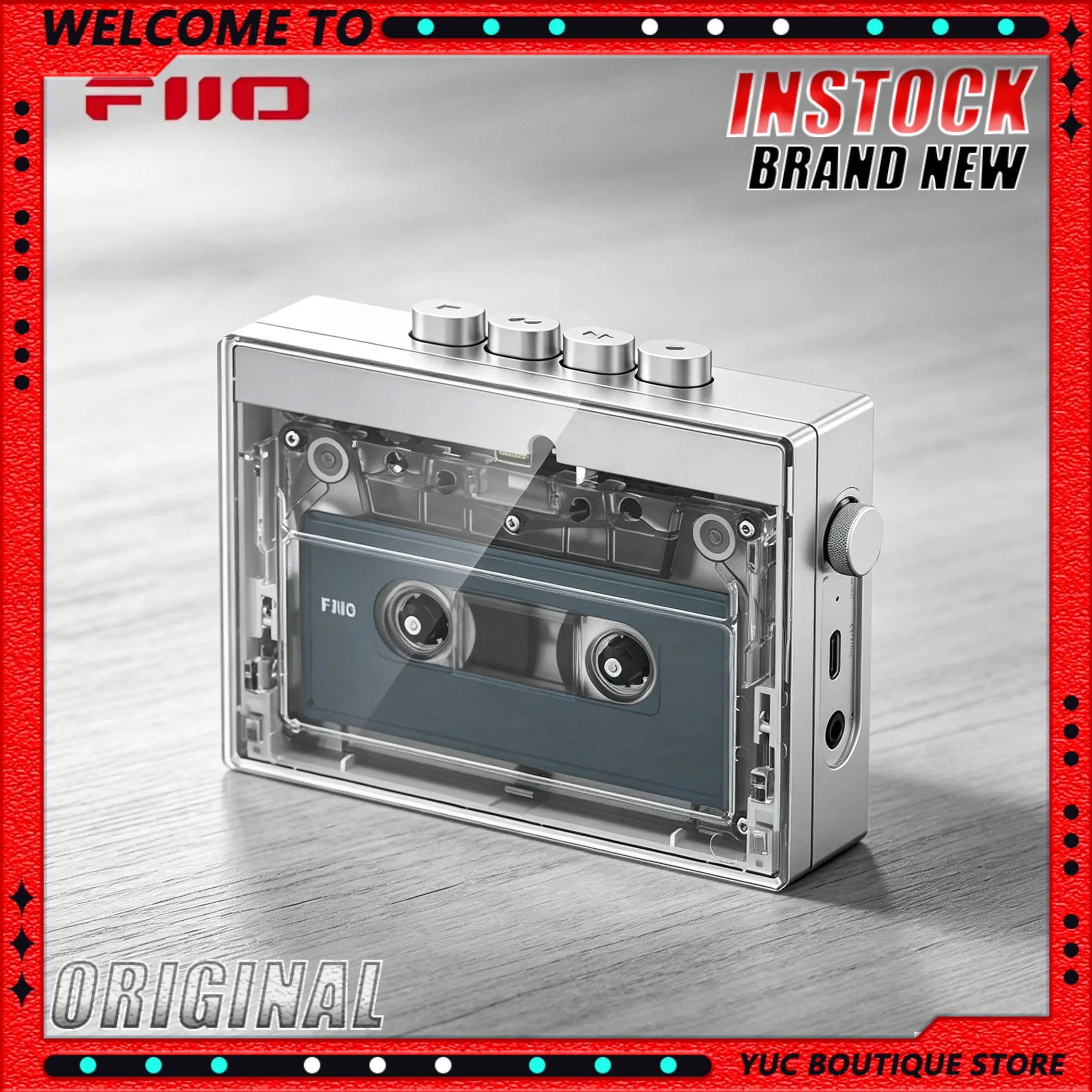 Brand Fiio Cp13 Portable Retro Mp3 Wireless Bluetooth Casstte Player High Sound Quality Stereo Cassette Music Walkman Music