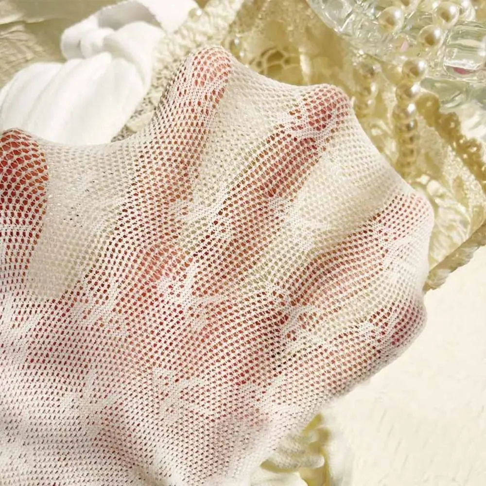 الأبيض الأميرة جوارب الدانتيل القوس الأطفال جوارب طويلة لينة الصيف شبكة طماق رقيقة #3