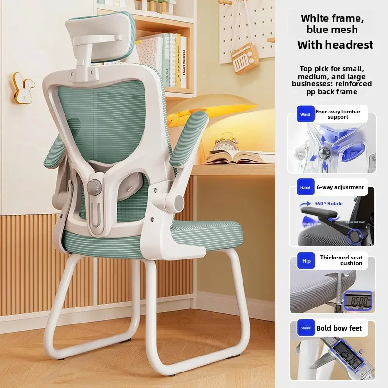 New Office chair: Reclining dual-purpose computer chair, ergonomic chair, sedentary seat, bow chair, computer chair, bow leg