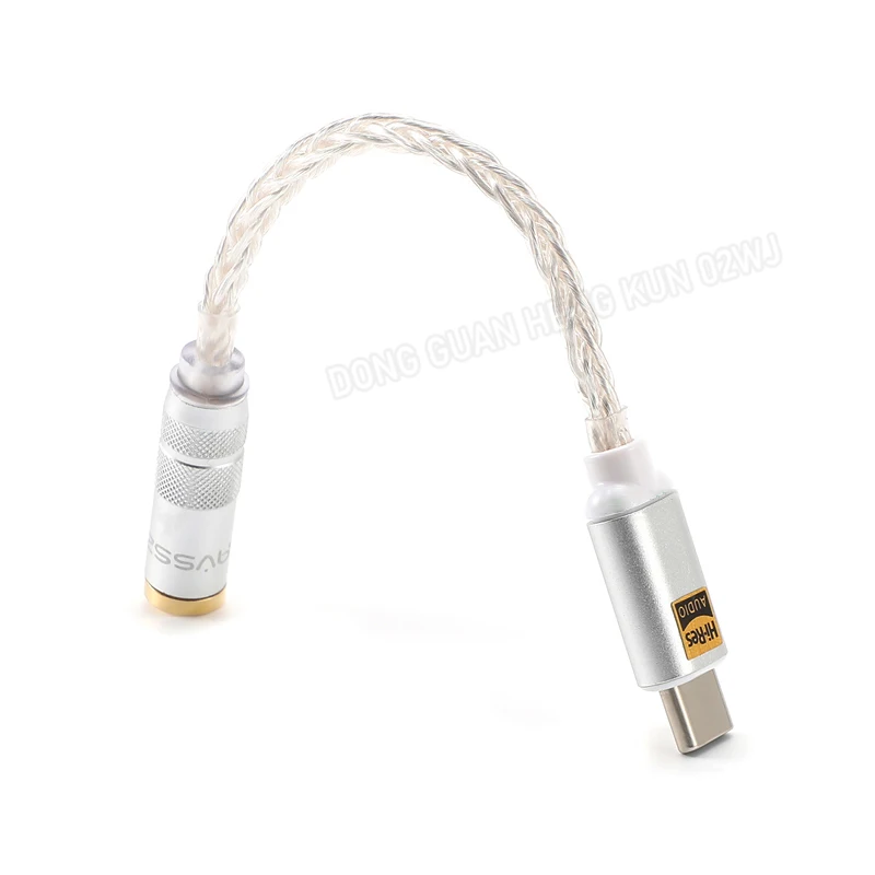 Hifi Headphone Conversion Cable Adapter Ype-c To 2.5/3.5/ 4.4/6.35mm DAC Earphone Decoder Cable Male And Female Connector