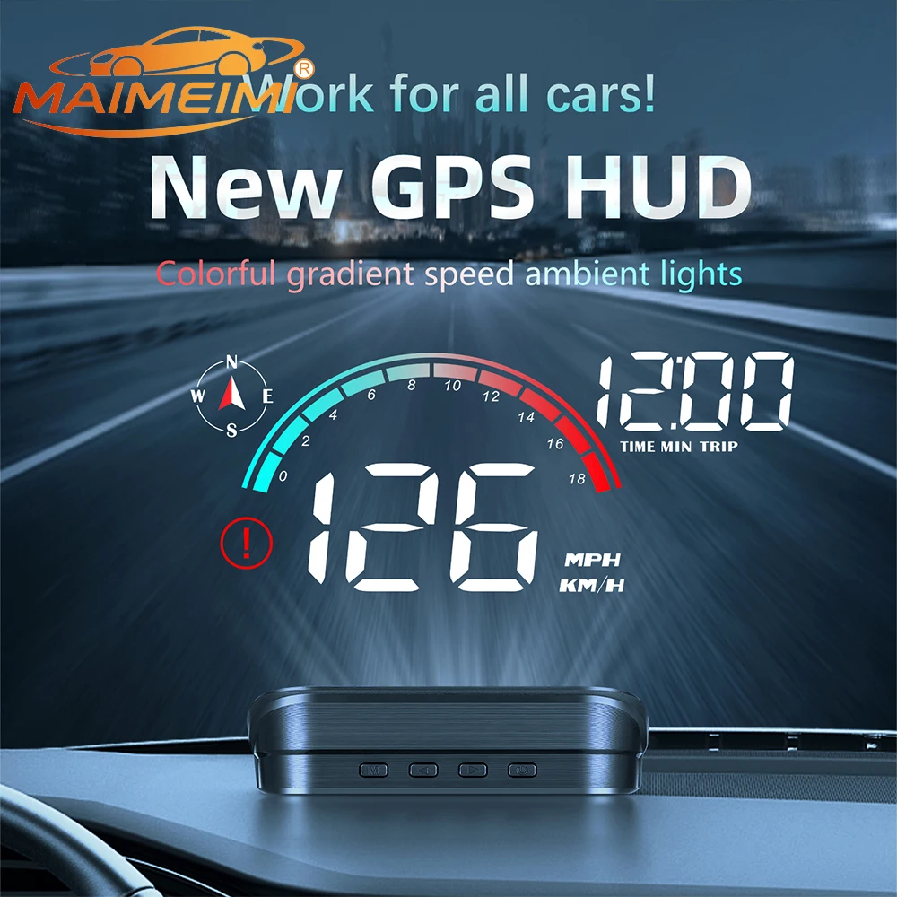 M22 Car HUD Head Up Displays KM/H Digital Speedometer Windshield Projector on Board Computer Plug&Play for All Car