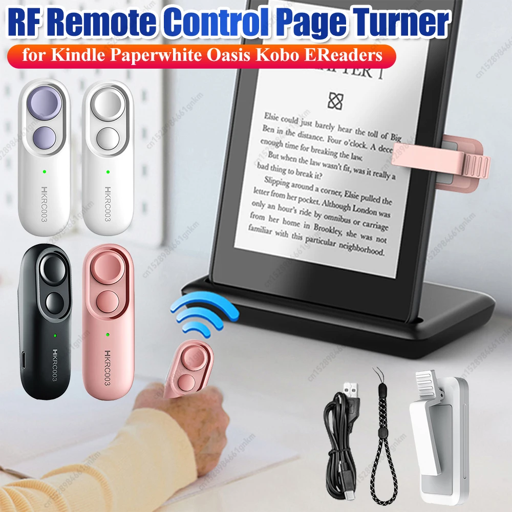 Remote Page Turner Clicker for Kindle Paperwhite Oasis Kobo Bluetooth Universal Wide Compatibility Fit Most E Book Readers