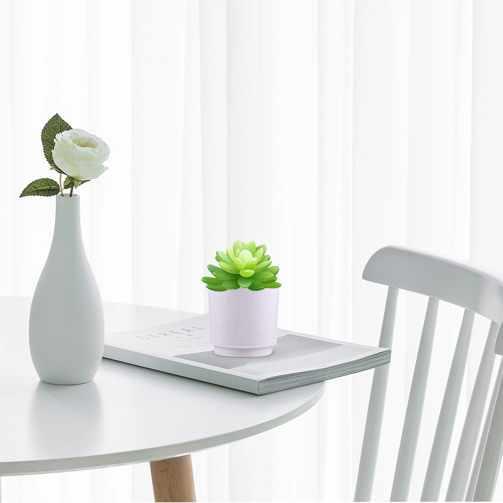 

3 Pcs Bamboo Fiber Plant Pots Biodegradable Indoor Flowerpots Durable Breathable Succulent Planter Balcony Container Home Office