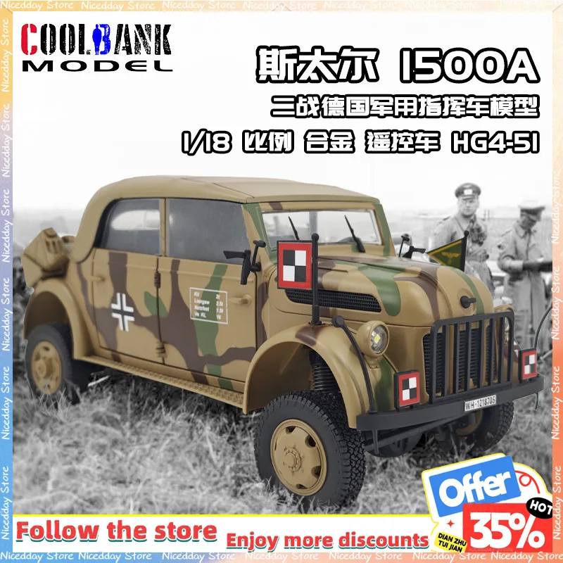 

Coolbank German Commander 1:18 Steyr 1500A Full Scale Four Wheel Drive Climbing Car Electric RC Remote Control Car Model Toy Gif