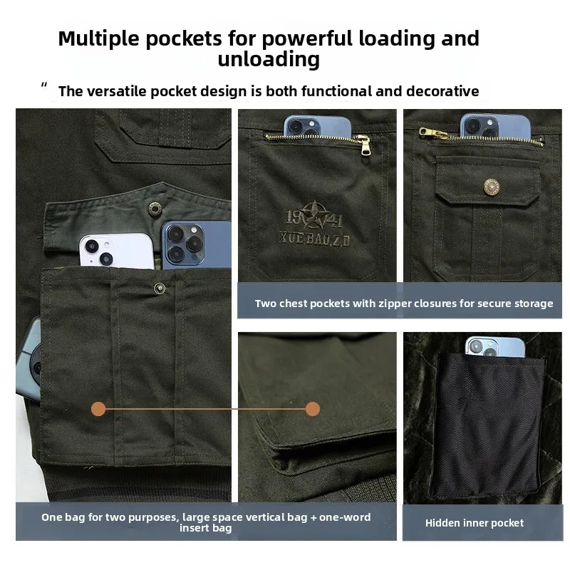 Giacca in Cotone Foderata in Pile Spesso Mimetica per Uomo, Abbigliamento da Lavoro per Saldatura, Caldo e Resistente, Protezione per il Lavoro