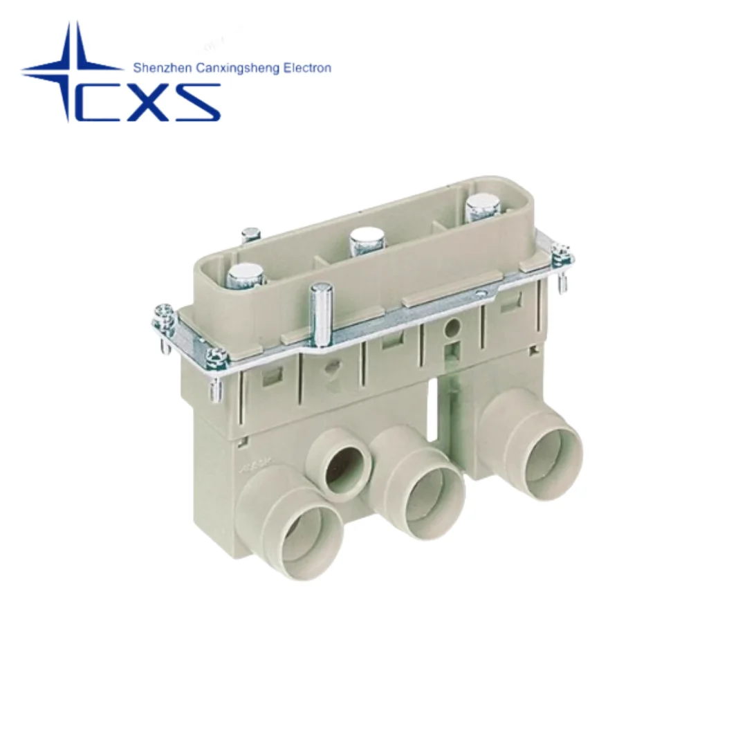 

1PCS 09380052622 Germany Harding Heavy Duty Connector 200A 3 Pin Male Ferrule Axial Bolt Wiring Method