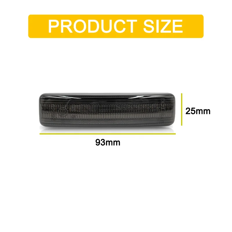 A lente do fumo conduziu a luz lateral do sinal da volta da lâmpada do marcador do fender para land rover freelander 08-09 discovery 05-15 range rover sport 06-13