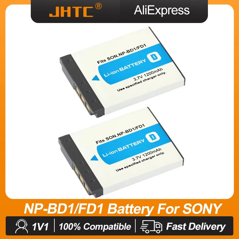 1200mAh NP-FD1 NP-BD1 Battery For SONY DSC T300 TX1 T900 T700 T500