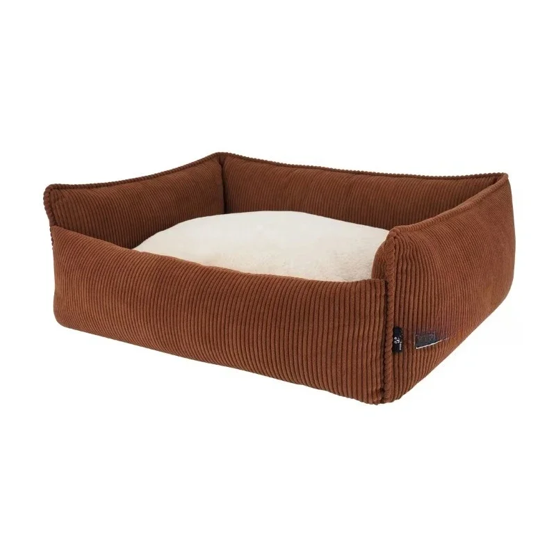 

Кордуроевая лежанка для животных, для глубокого сна, в скандинавском стиле, популярная, разноцветная, для кошек и собак, на все сезоны.
