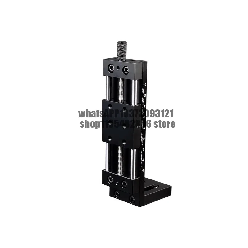 Manual cross slide miniature precision guide rail slider XKNE front and back teeth double slider opening and closing XY axis