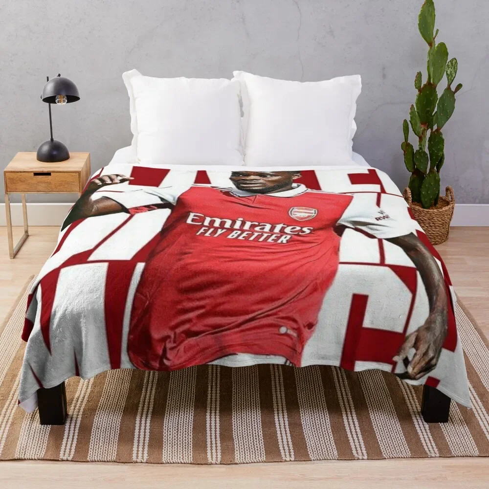 bukayo saka Throw Blanket Fluffy Shaggy Hairy Blankets For Bed Beach Blankets