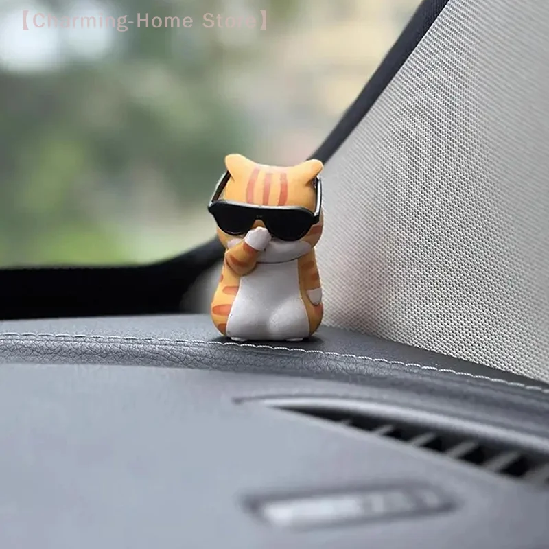 【M】Auto-Anhänger, niedlicher Strohhut, Katze, Ornamente, Auto-Rückspiegel-Anhänger, Innendekoration, Zubehör, Mädchen-Geschenk