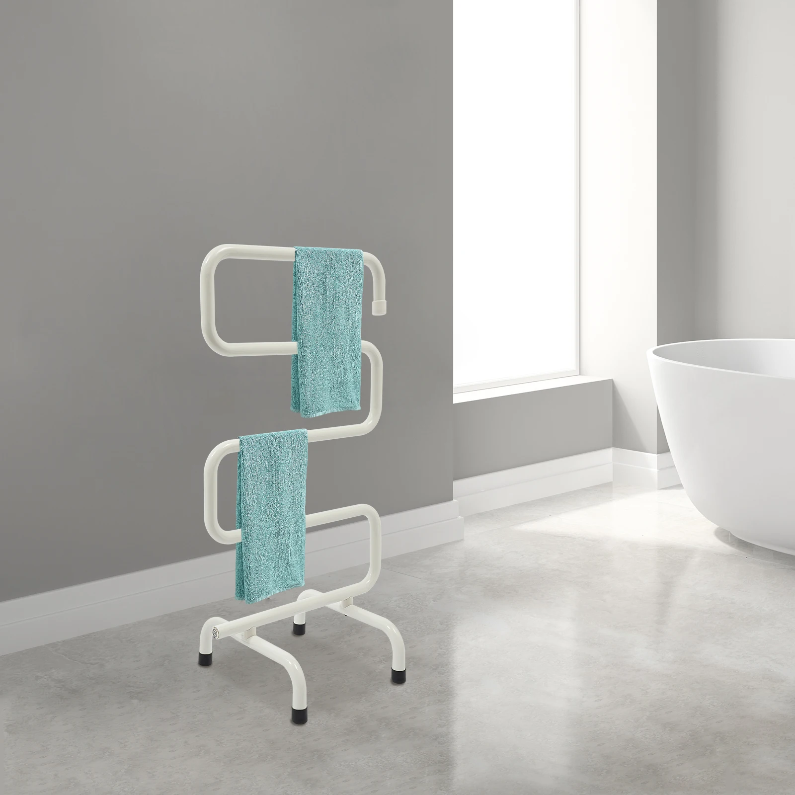 

201 Stainless Steel Electric Towel Warmer Holder Constant Temperature 55℃ for Bedrooms, Bathrooms,