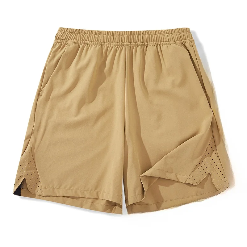 

Мужские шорты из ледяного шелка Qui Dry, 5 дюймов, для спорта, фитнеса, бега, активного отдыха, баскетбола, тренировок, дышащие, комфортные