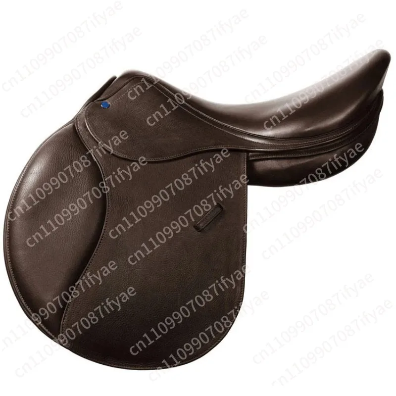Durable leather balance riding seat for equestrian jumping training suitable for field action.