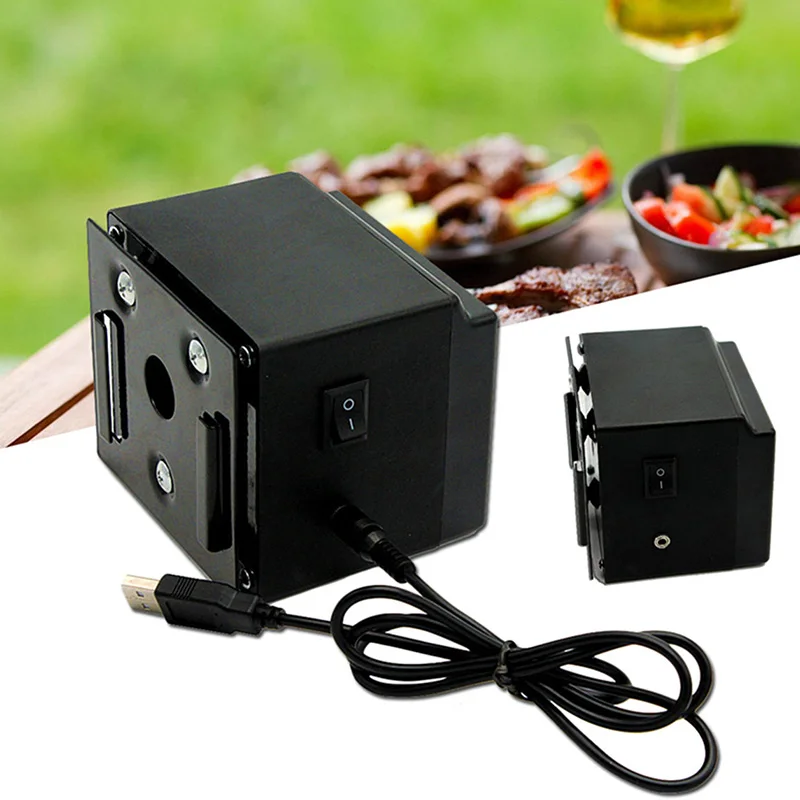 -WSFS Dc 5V Usb Bbq Spit Roast Rotisserie Motor Outdoor Camping Barbecue Accessories Kitchen Appliance Parts Rotisserie Parts