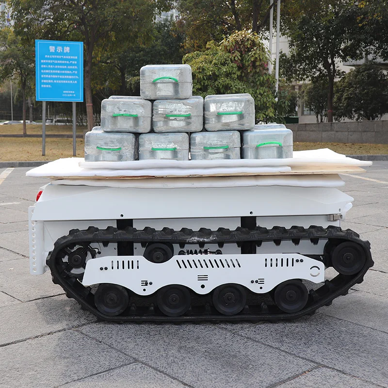 Customizable High-Speed Offroad All-Terrain Robotic Tins-13 Industrial Snowmobile Swamp Tracked Platform with Rubber Track