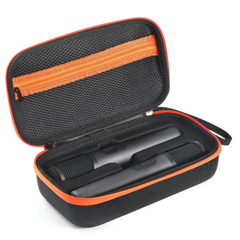 

For Organizer Bag For JBL Party Box Wireless Microphone Two Microphone System Handheld Duals Mic Travel Carrying Box