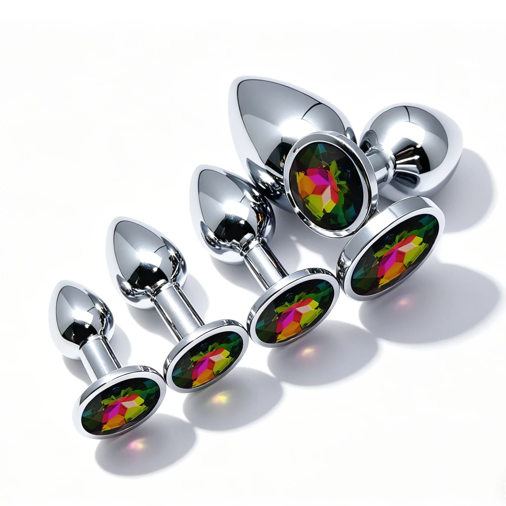 5PCS  Metal Anal Plug Butt Plug Sex Toy Butt Toy for Women Men Couples Adult Game Masturbator Anal Diamond Sex Shop