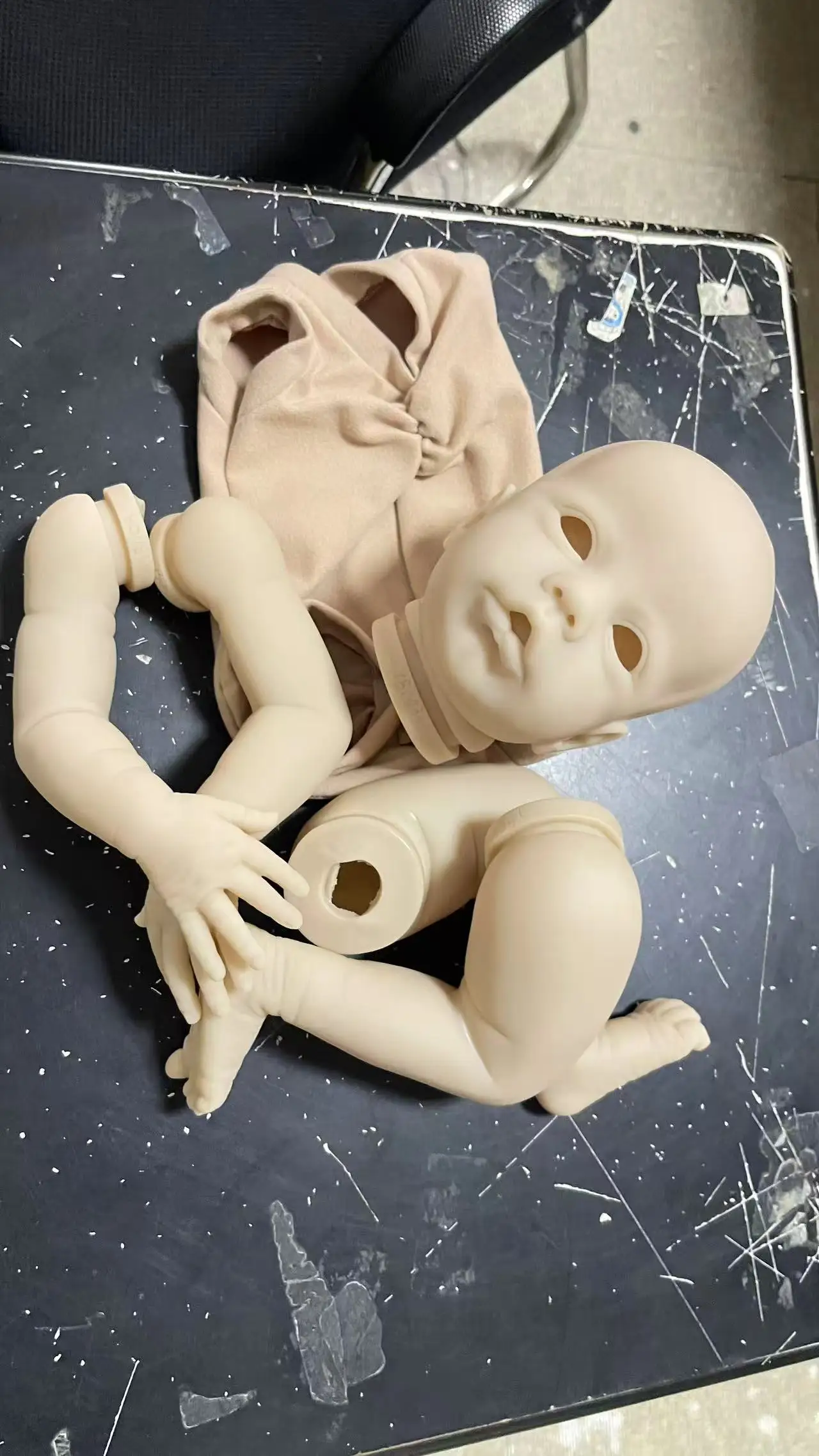 19'' NPK New Arrival Reborn Doll Kit Primrose Asleep/Awake Limited Edition Blank Mold Fresh Color Kit with Cloth Body