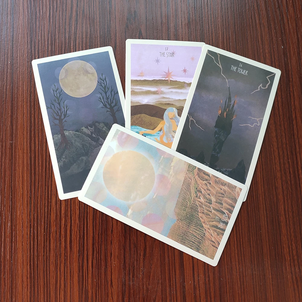 12x7cm Star Seeker divination Tarot Deck 78 Cards English Version Oracle Deck Taro Prophecy 350 GSM PAPER Tarot