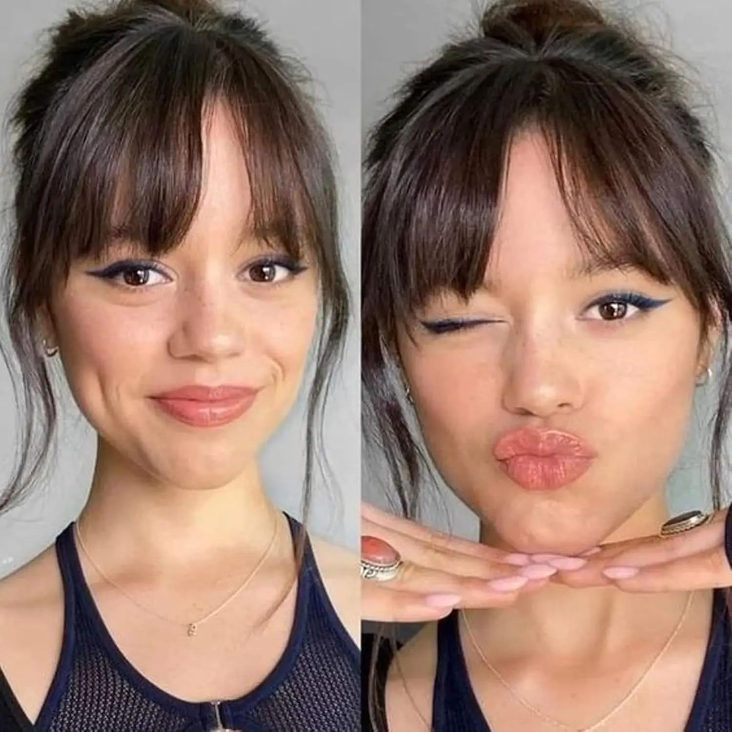 Black 1B# Air Bangs Hair 100% Human Hair Wispy Bangs Hair Clip in Bangs Fringe with Temples Hairpieces for Women Hair Extension