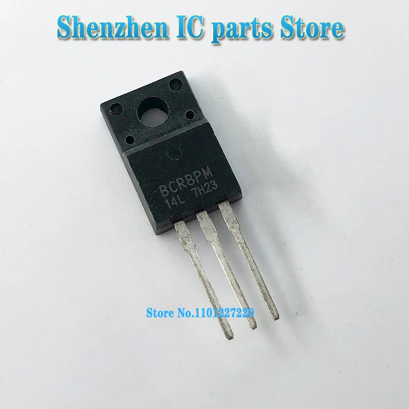 10PCS/lot BCR8PM-14L BCR8PM-14 BCR8PM TO-220F In Stock