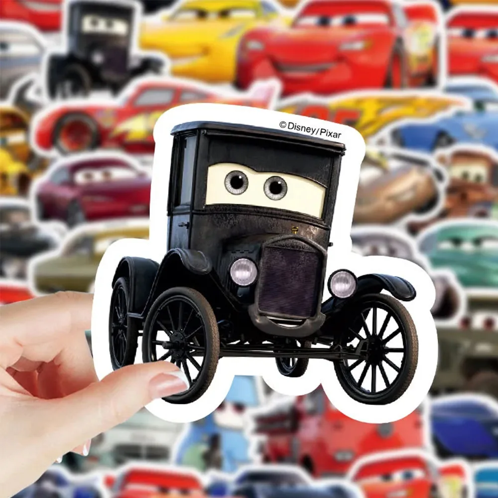 10/30/50pcs Disney Classic Anime Cars Stickers Cool Lightning Mcqueen Graffiti Sticker Phone Laptop Diary Cartoon Kids Decal Toy