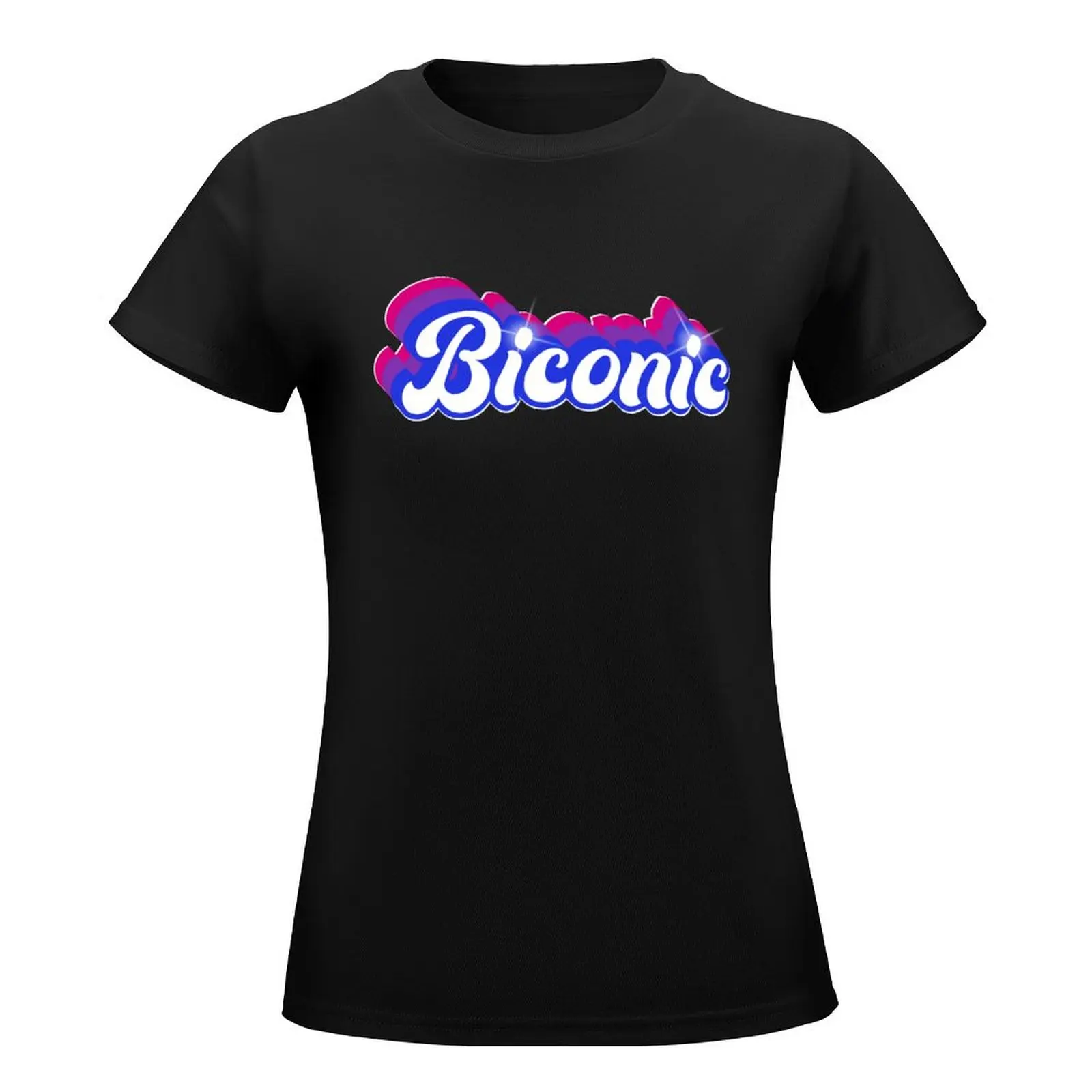 Biconic Bisexual Pride T-Shirt animal print shirt for girls female vintage clothes aesthetic clothes Woman fashion