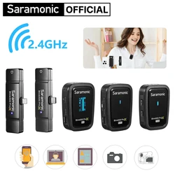 Saramonic Blink500 ProX Q Wireless Lavalier Lapel Microphone for iPhone DSLR Cameras Android PC Computer Youtube Recording Vlog
