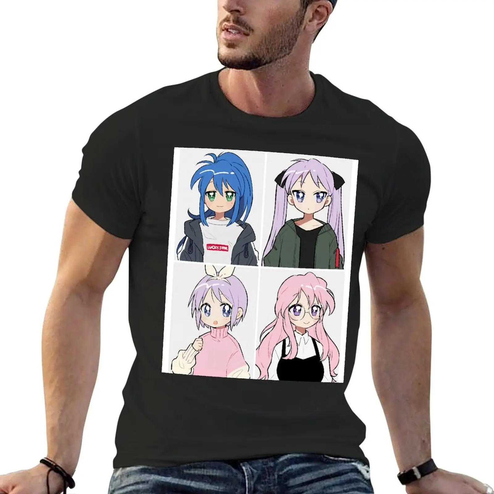 

Lucky Stars T-Shirt for a boy quick drying sublime anime mens funny t shirts