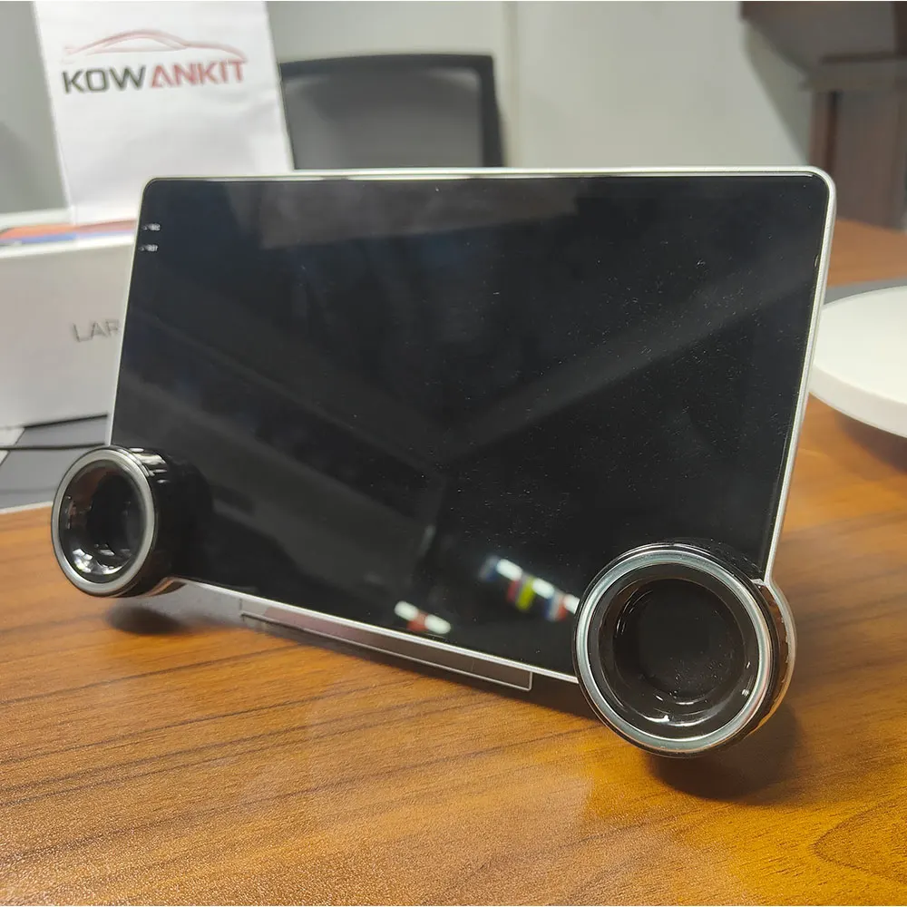 

G100 10.1-дюймовый автомобильный мультимедийный монитор с двумя сенсорными экранами, двумя поворотными регуляторами, поддержкой CarPlay, Android OS, навигацией и DVD-плеером