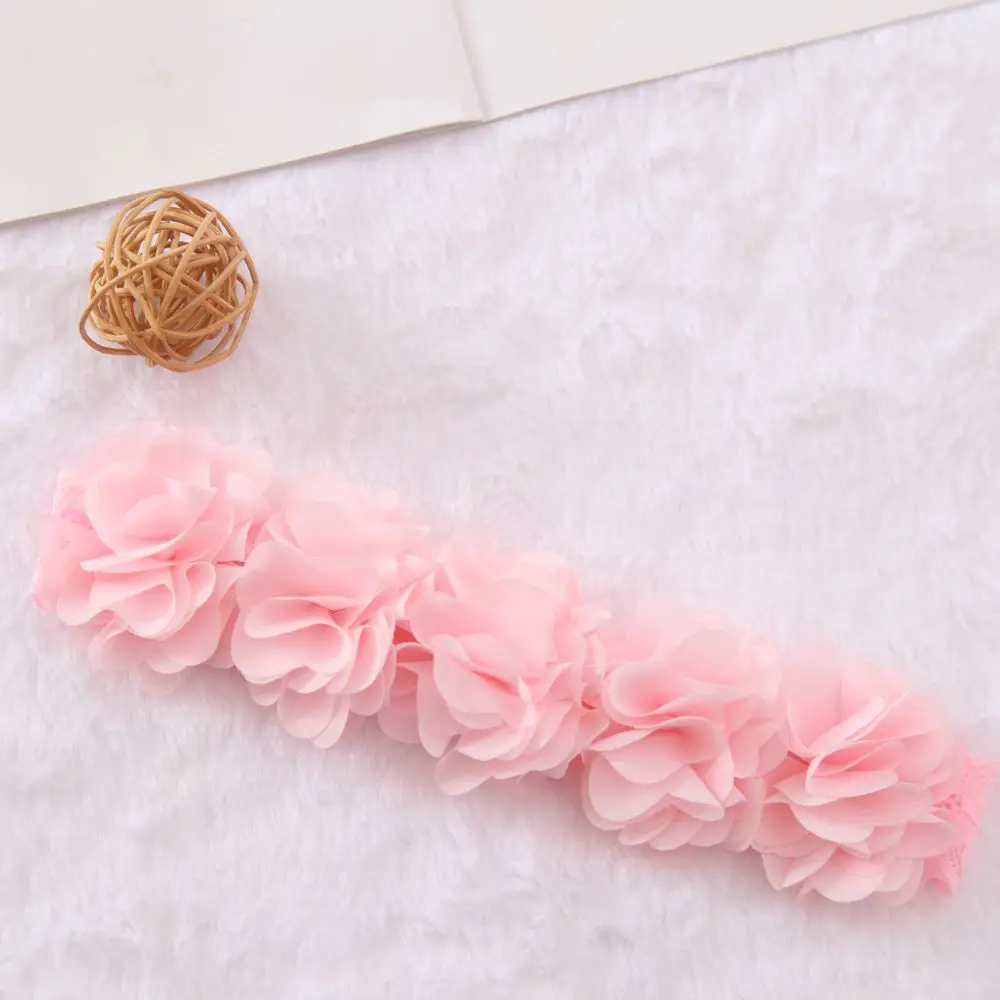 Baby-Stirnband Koreanische Neugeborenen-Blumen-Stirnbänder Baby-Mädchen Haaraccessoires DIY Schmuck Kinder Fotografie-Requisiten – Detail 6