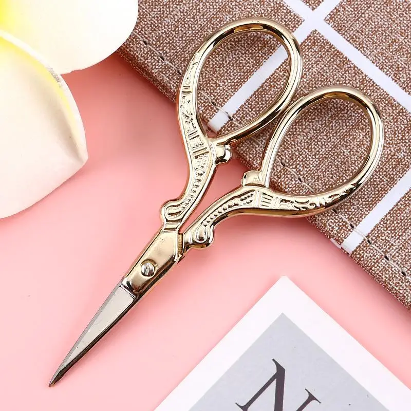 Antique Small Embroidery Scissors Retro Cross Stitch Vintage Scissor For DIY Sewing Thread Cutting Fabric Needlework
