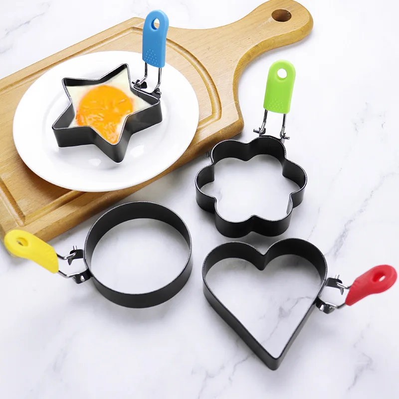 Round silicone omelette ring for perfect egg shaping | heat resistant kitchen tool | dishwasher safe | 7 cm diameter | flexible