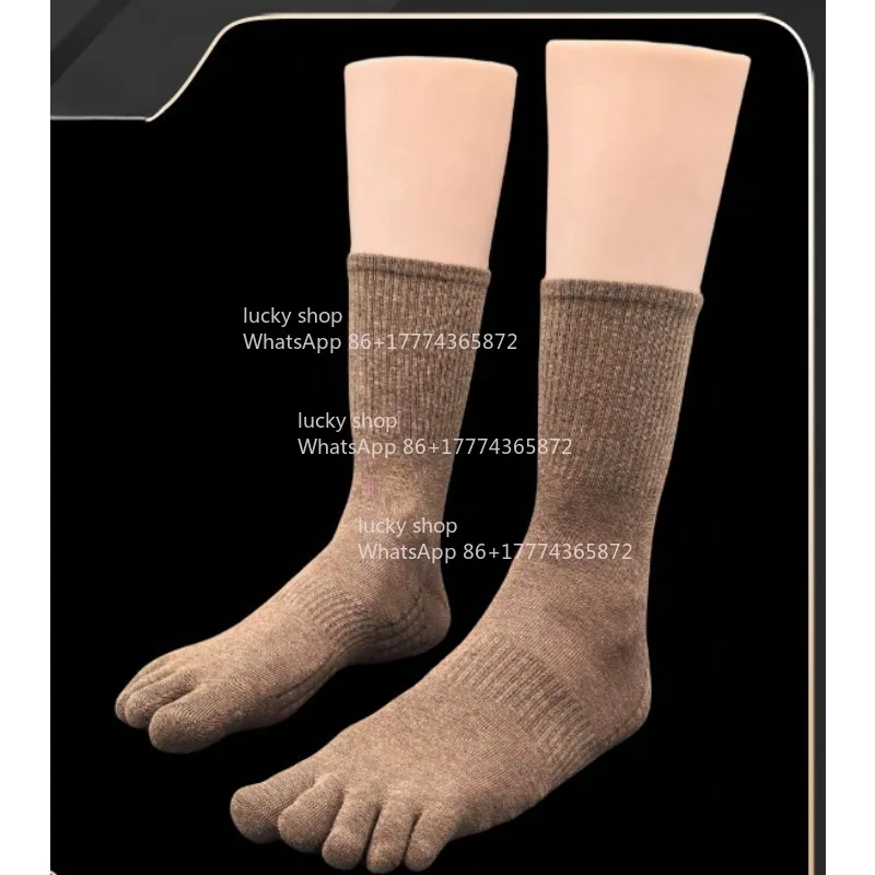 Simulation Men's Socks Mold Shoes and Socks Display Men's Feet 43 Yards 44 Yards Five-toed Men's Socks High-top