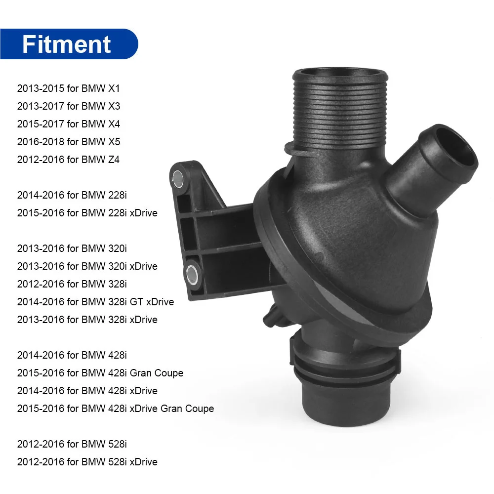 Engine Coolant Thermostat & Housing 11538635689 for BMW F20 F30 F10 X3 X4 X5 N20 11538648791 ​11538636594 ​11537633477 ​