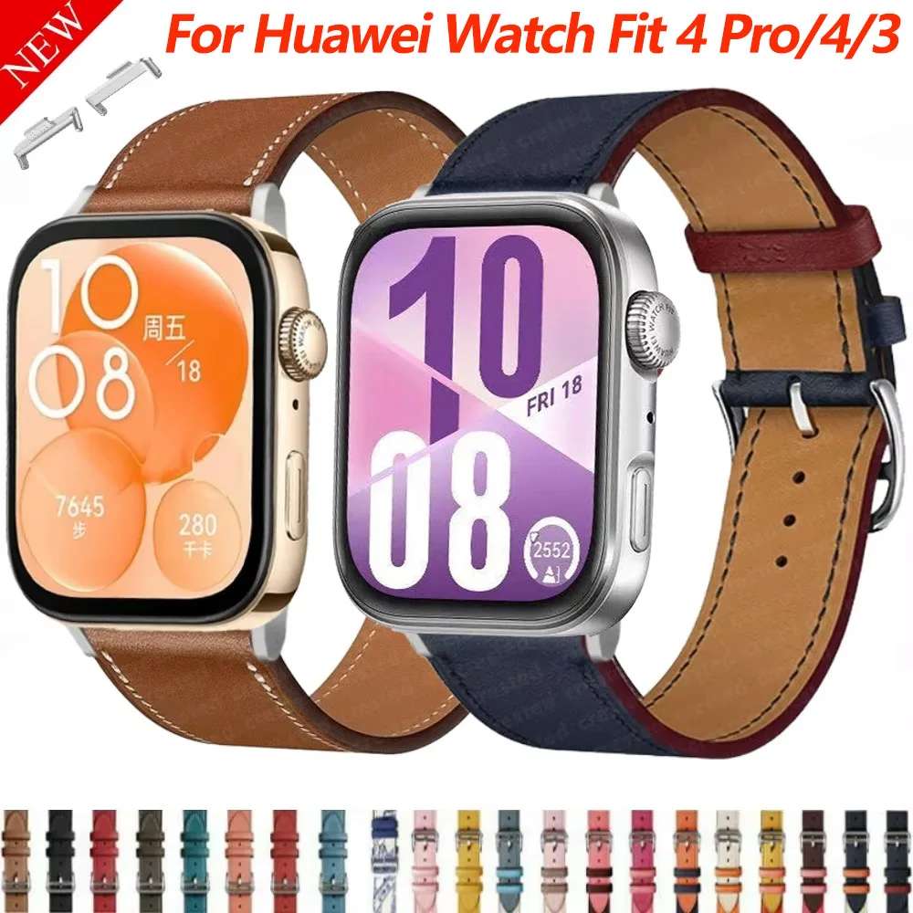 Sport Leather Strap for Huawei Watch Fit 3 Smart Replaceable Bracelet Accessories for Huawei Watch Fit 3 Business Wristband Belt