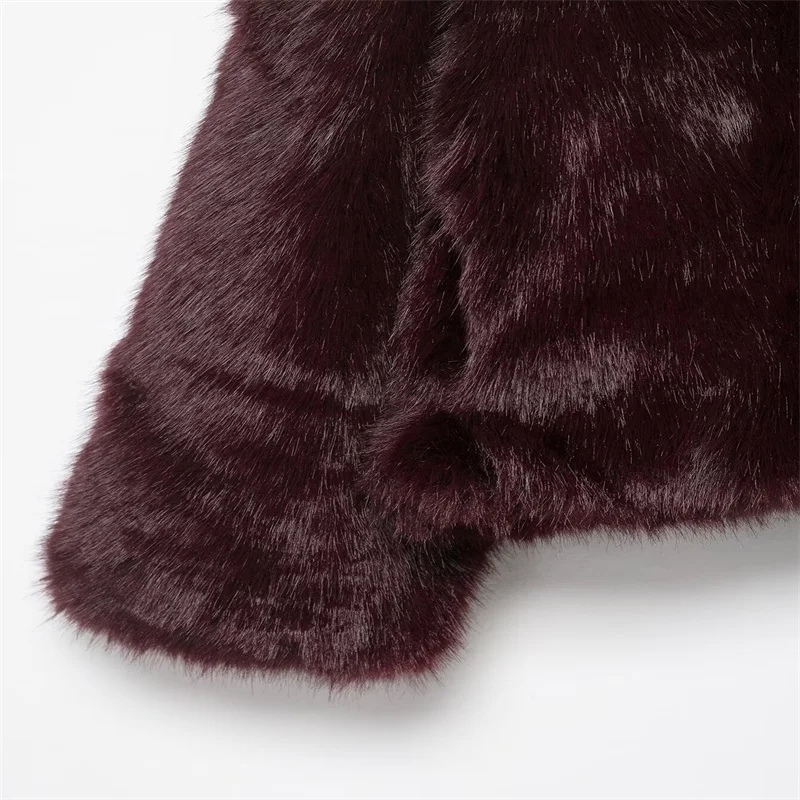 2025 Fall Fashion Trendy Sexy Women's Faux Fur Short Coat