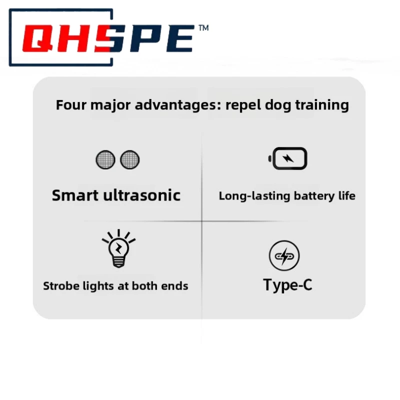 Ultrasonic Dog Repellent Device - Powerful Long Range Anti Barking Trainer Outdoor Pet Deterrent for Small Dogs