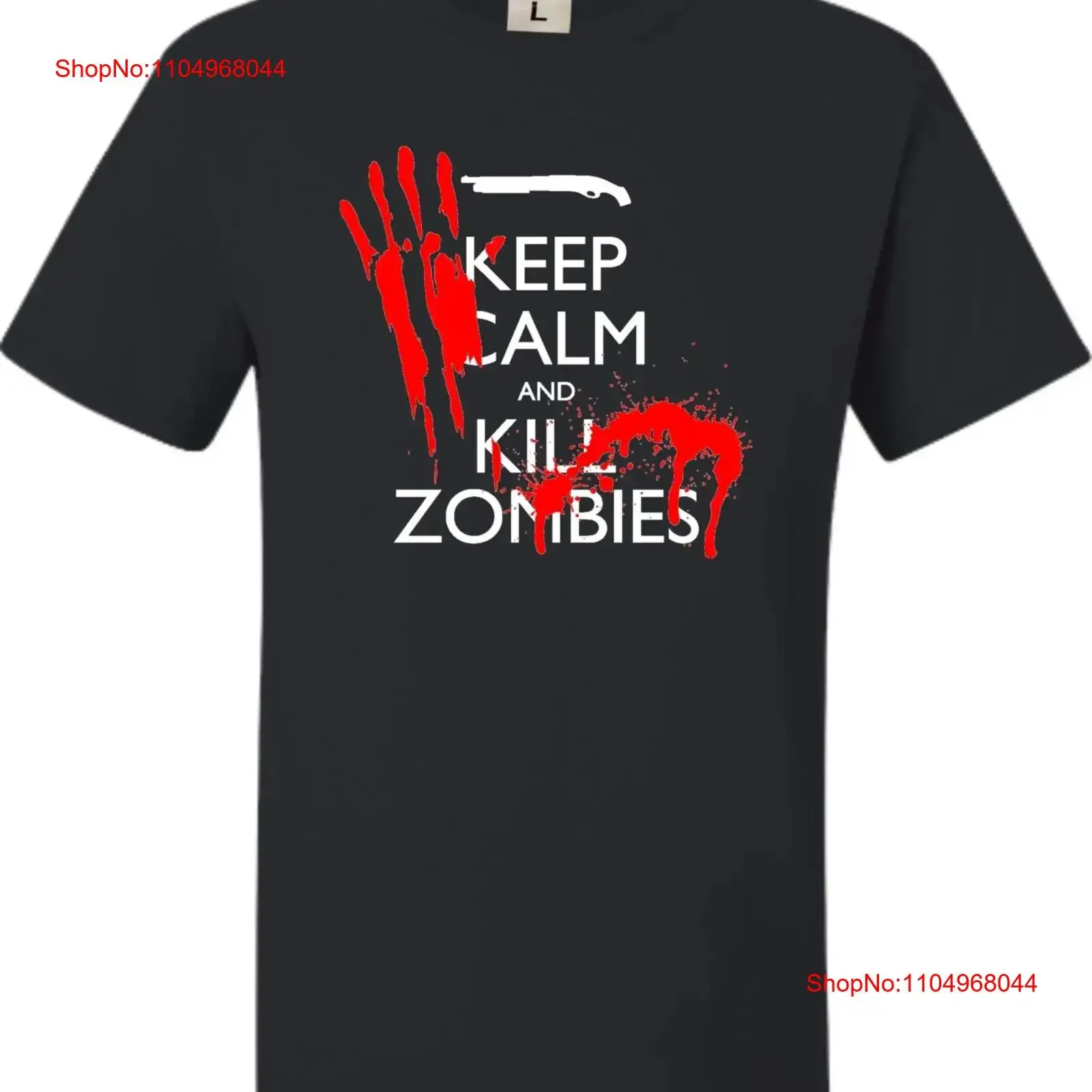 Adult Keep Calm And Kill Zombies T Shirt vintage Washed Stretched Slightly Casual Comfortable Versatile designer clothes homme