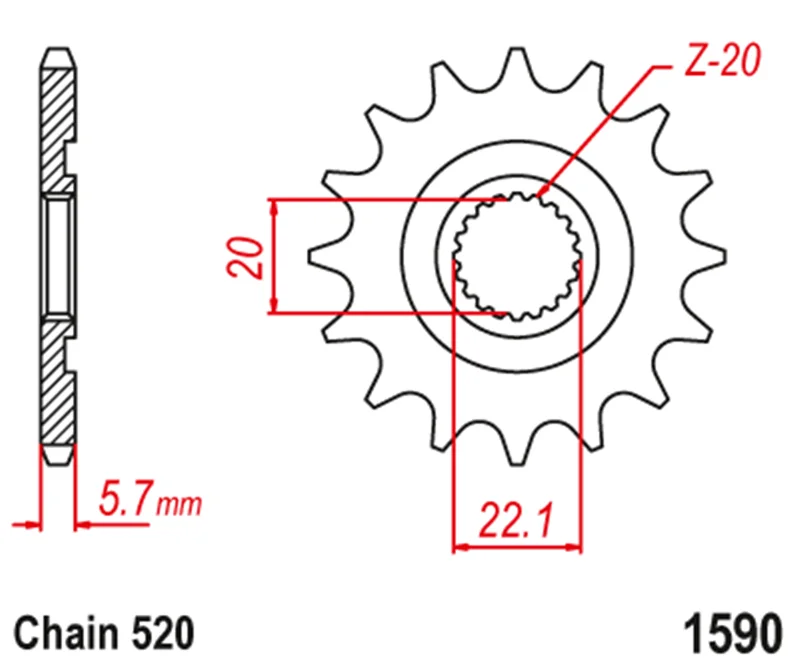 520 13T 14T Motorcycle Front Sprocket For Yamaha YZ250F WR250F 01-23 YZ125 2005-2023 YZ125X 20-22 WR250R 08-20 WR250X 08-15