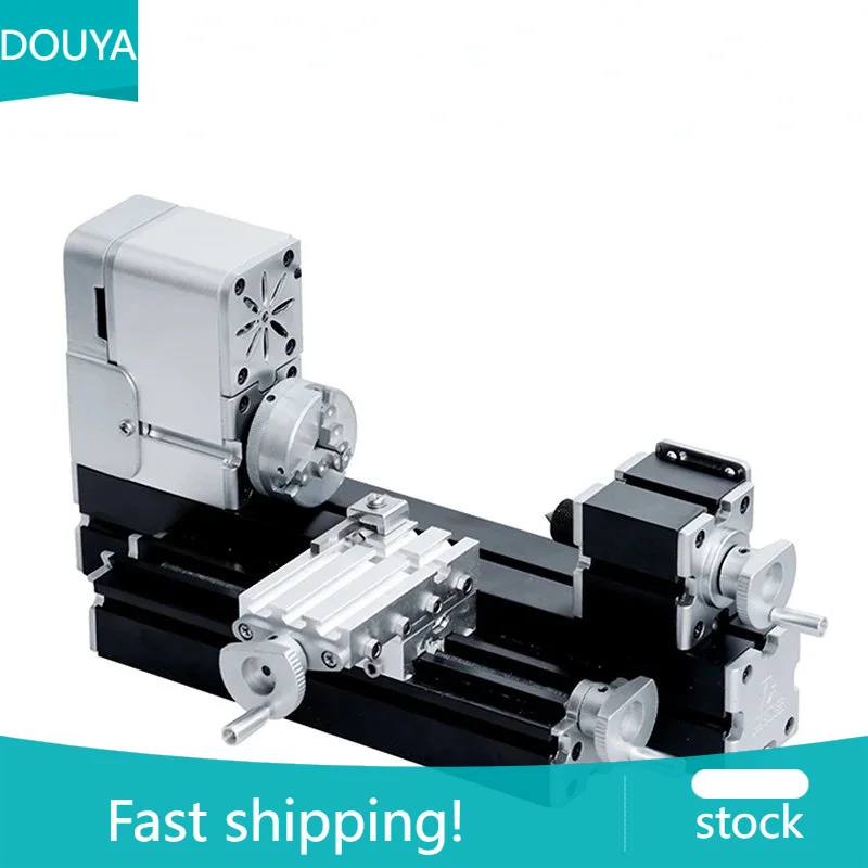 All Metal Lathe 36W 20000rpm Teaching Machine Aluminum Plastic Mini Portable Safety Modularity Lathe Machine