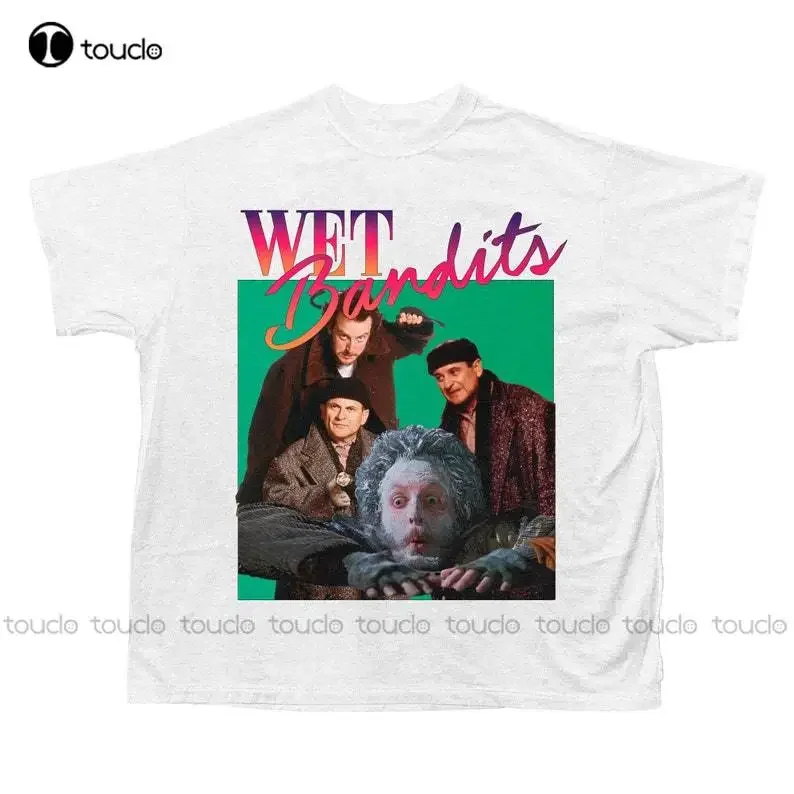 Home Alone Wet Bandits Home Tee, Christmas Home, Christmas T-Shirt Digital Printing Tee Shirts Funny Art Streetwear Cartoon Tee