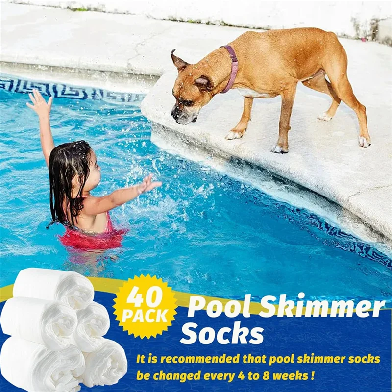 ABLL-носки с фильтром для бассейна, носки с фильтром для скиммера для бассейна, носки с фильтром для чистки бассейна для плавания, прочный, простой в использовании (упаковка из)