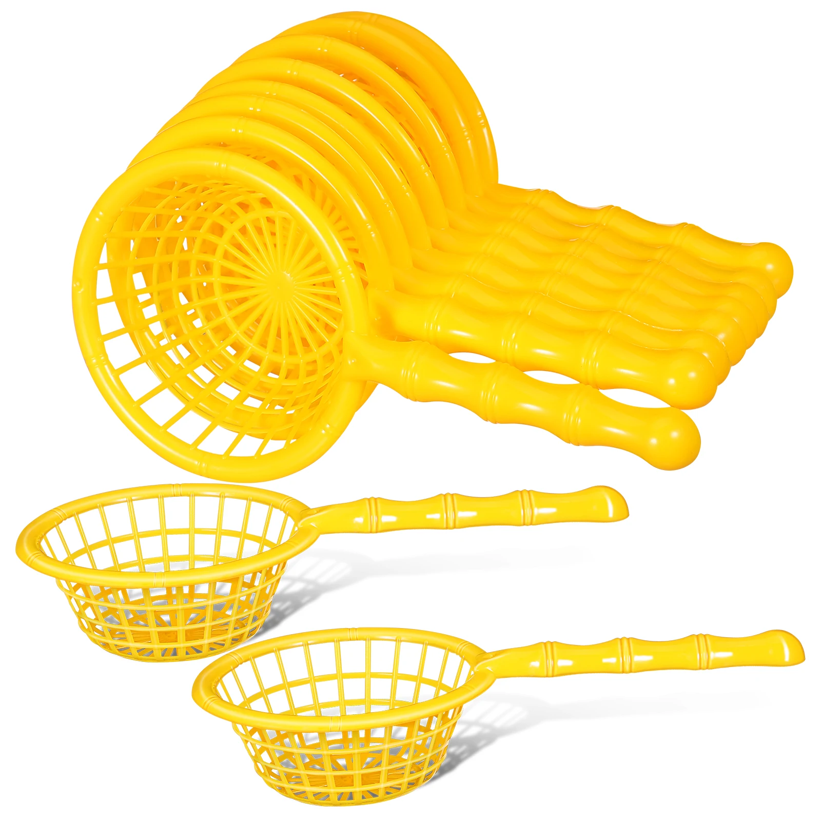 10 個ミニビーチキャッチネット丈夫なプラスチックハードネットバス水遊び道具ティーン釣りネットプール屋外の楽しみ