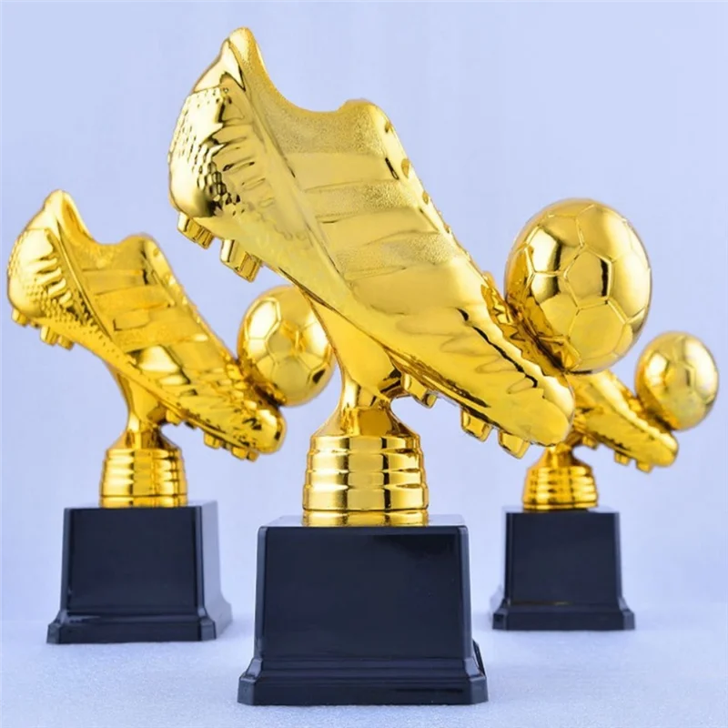 

A06F-Европейский футбол Золотые бутсы Награда Трофей Футбольный матч Отличная награда игрока Футбольная обувь Награда Сувениры