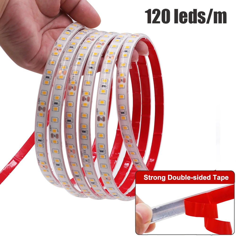 1M-20M 24V IP68 Waterproof LED Strip 120Leds/M Red Ice Blue Green White Pink Yellow Home Garden Decor Flexible Ribbon Rope Light