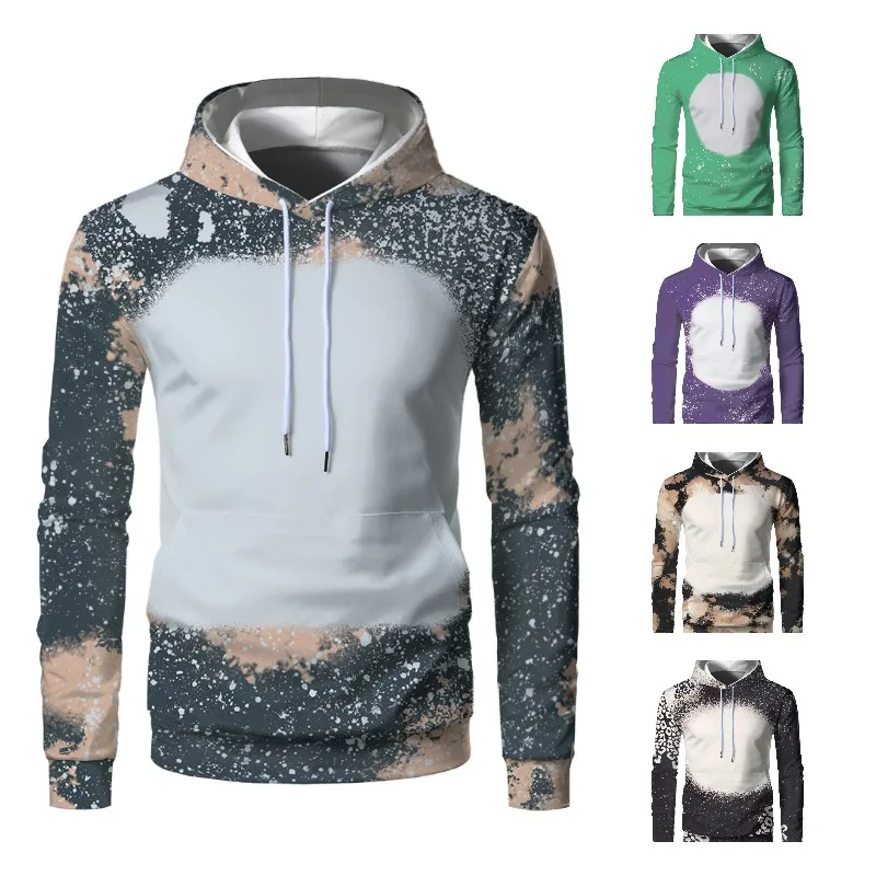 Fashion Sweatshirt Spring and Autumn Sublimation Blank Streetwear Hoodies Polyester Long Sleeve Clothes For Heat Transfer print